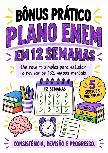 Capa do bônus Plano ENEM em 12 Semanas