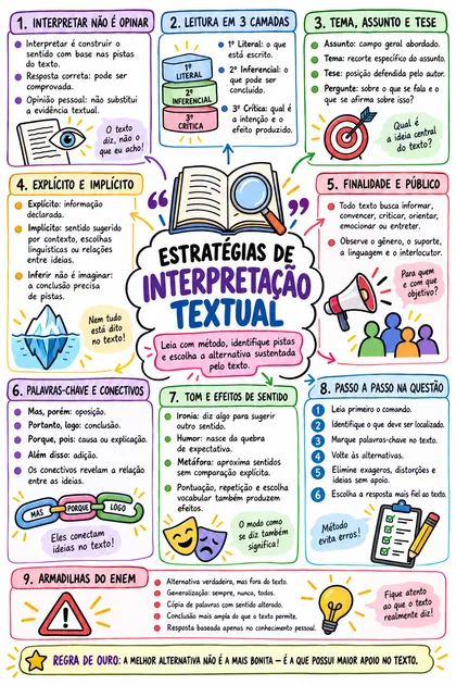 Amostra de mapa mental — Linguagens — exemplo 1